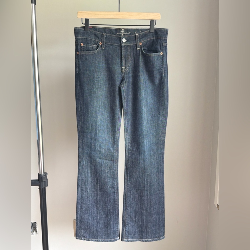 7 For All Mankind Women’s Dark Indigo Flare Jeans